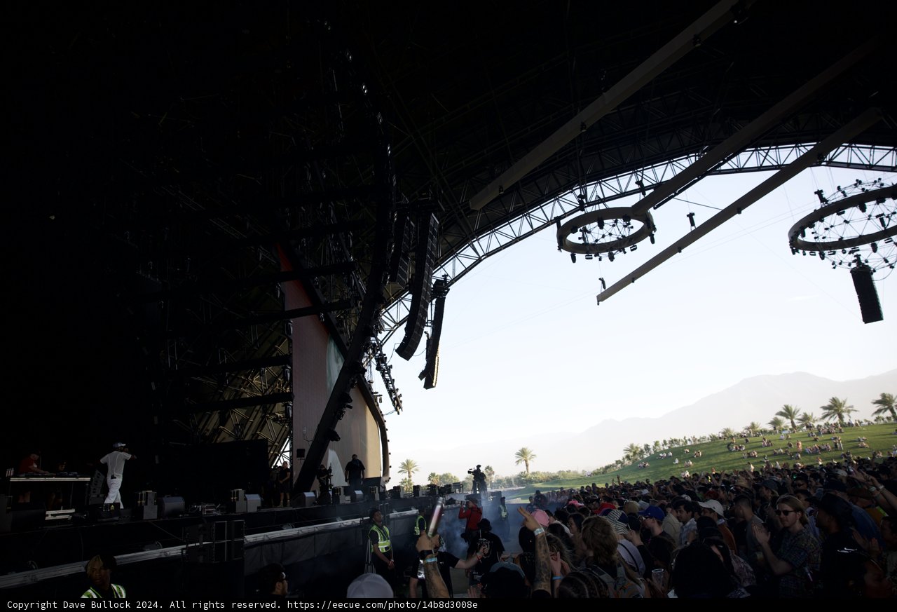 Energized Crowds and Vivid Silhouettes at Coachella 2024