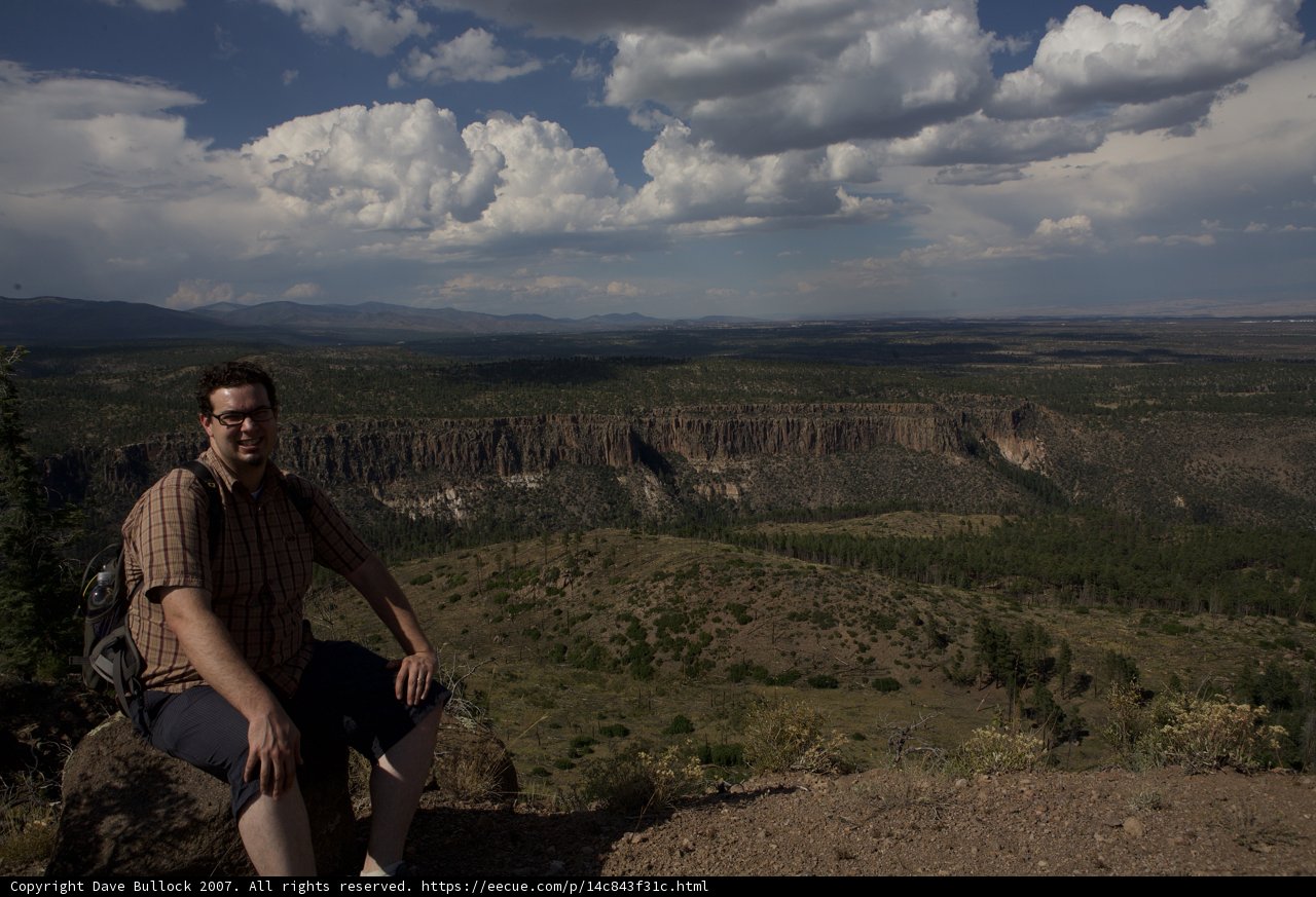 A Man Contemplating the Majestic View of the Plateau