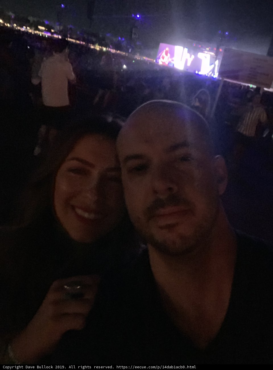 Nighttime Selfie at Concert