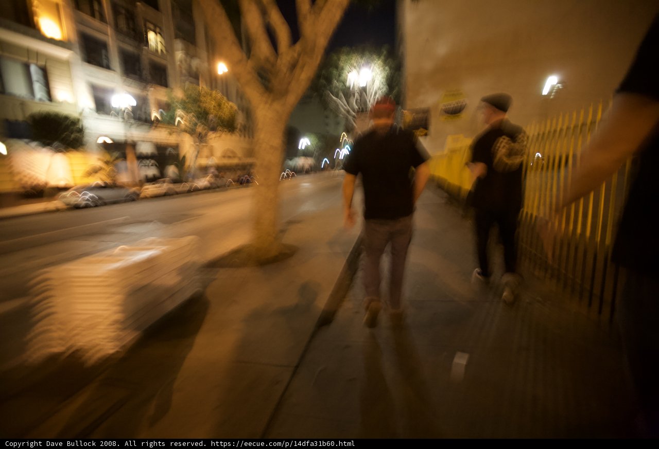 Nighttime Stroll with Friends
