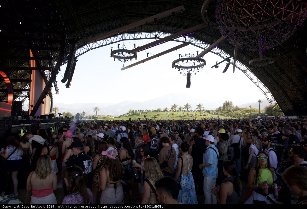 Vibrant Crowds and Scenic Views at Coachella 2024