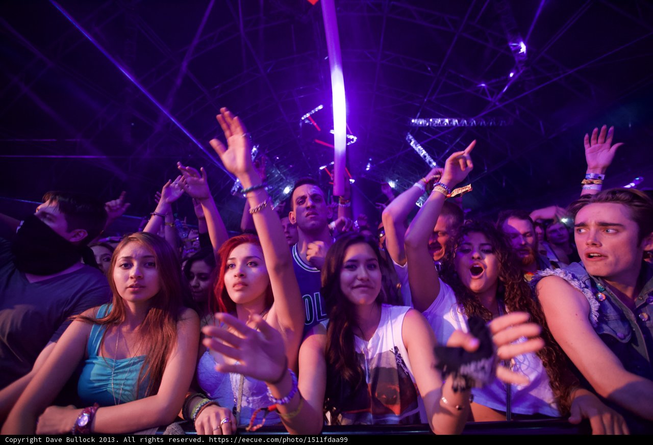 Hands Up at the Coachella Concert