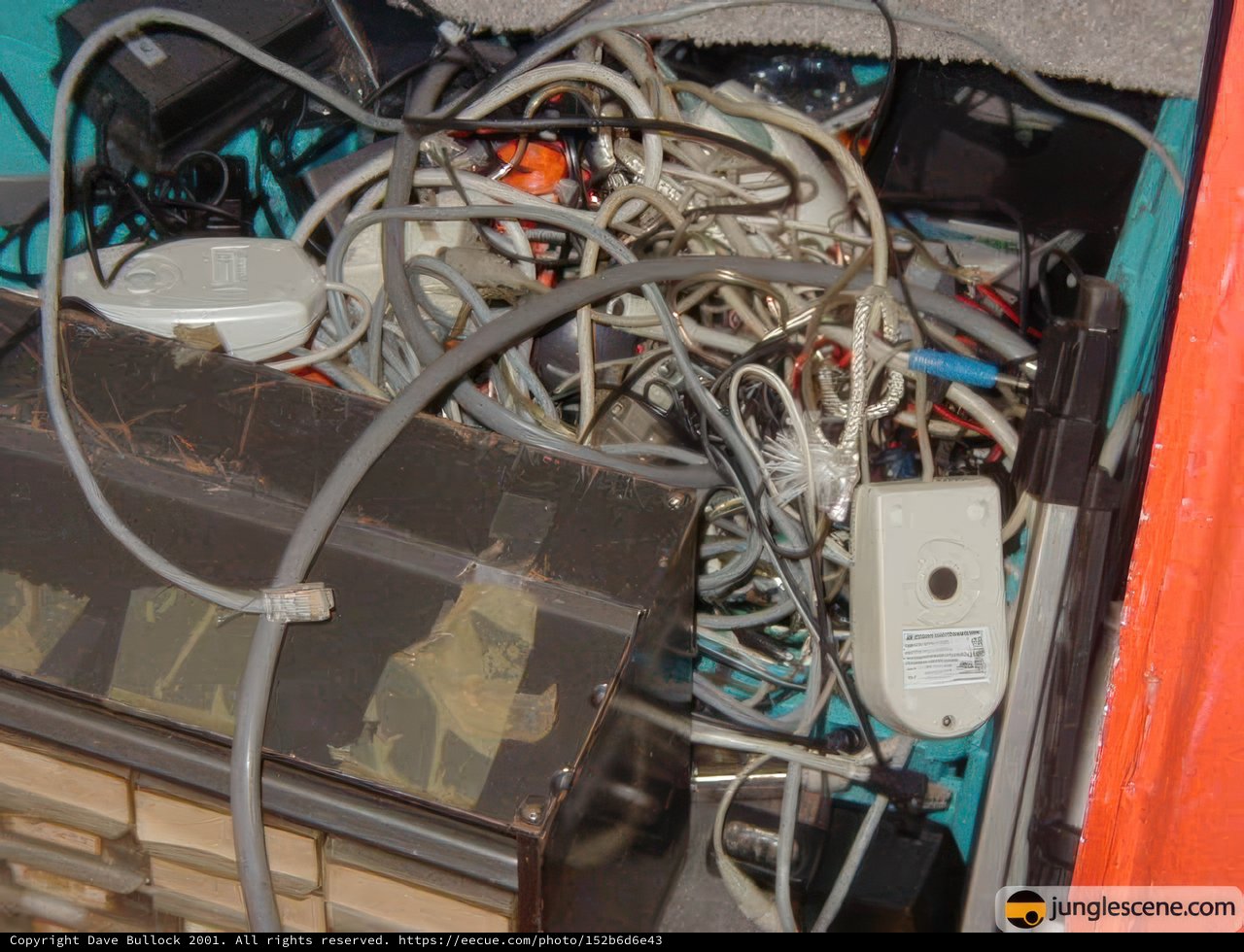 Wired Box of Electronics