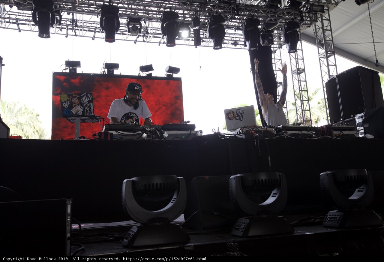 DJ Craze lights up the stage at Coachella 2010