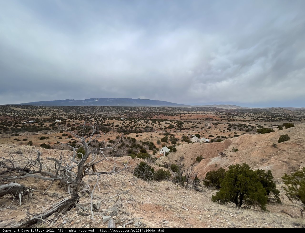 View of the Desert from a Hilltop