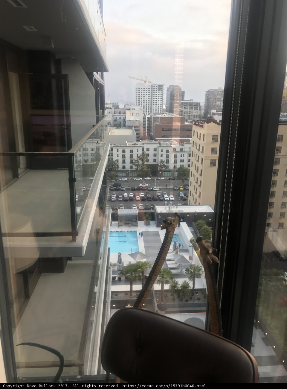 City View from Balcony in Los Angeles