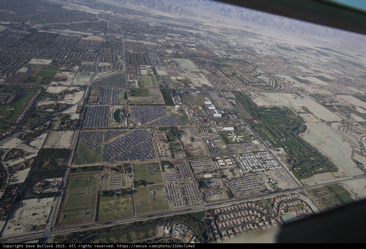 Urban Aerial View: Indio Cityscape
