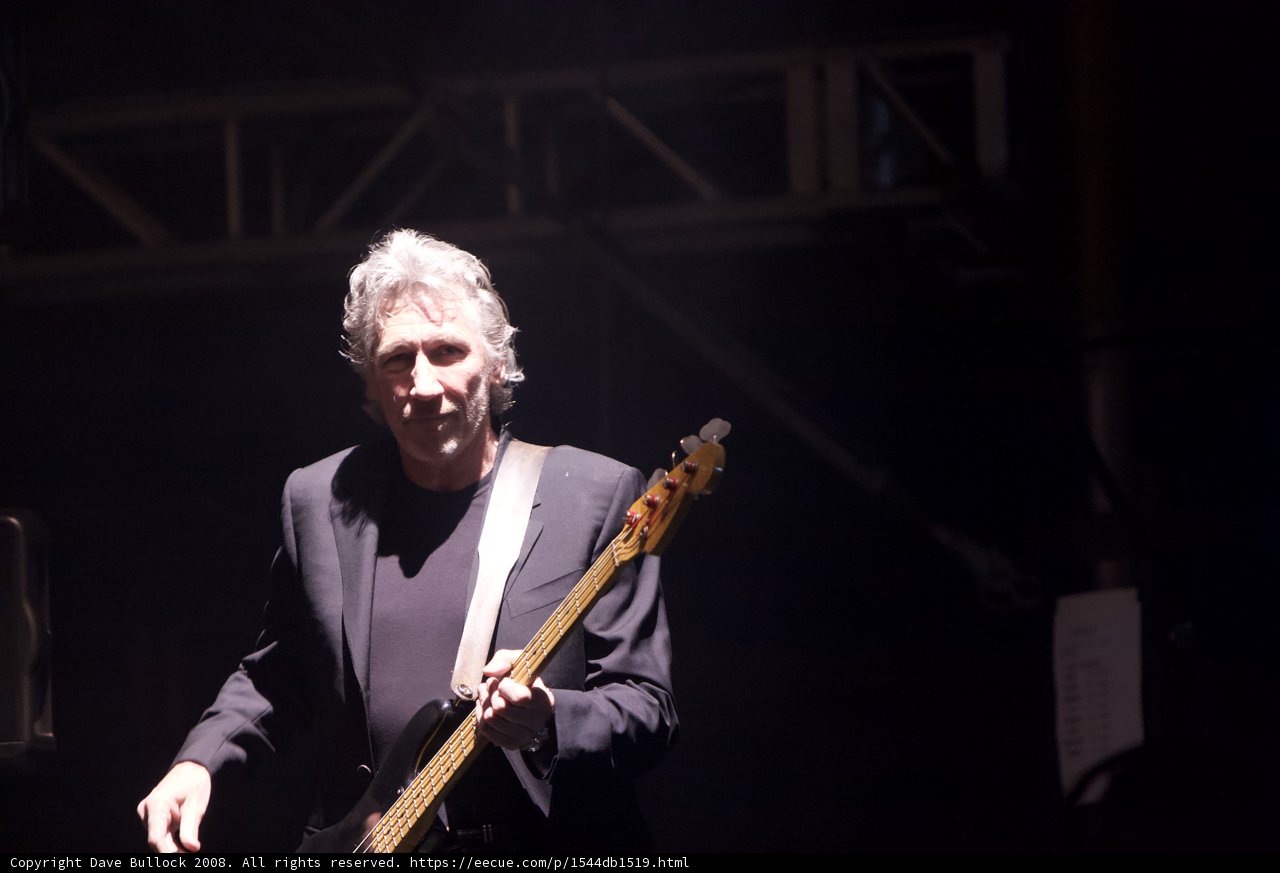 Roger Waters Rocks the Bass Guitar at Coachella 2008