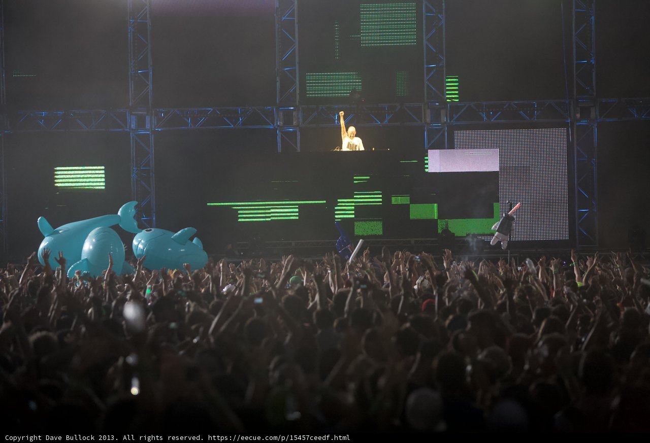 Giant Blue Balloon Party at Coachella