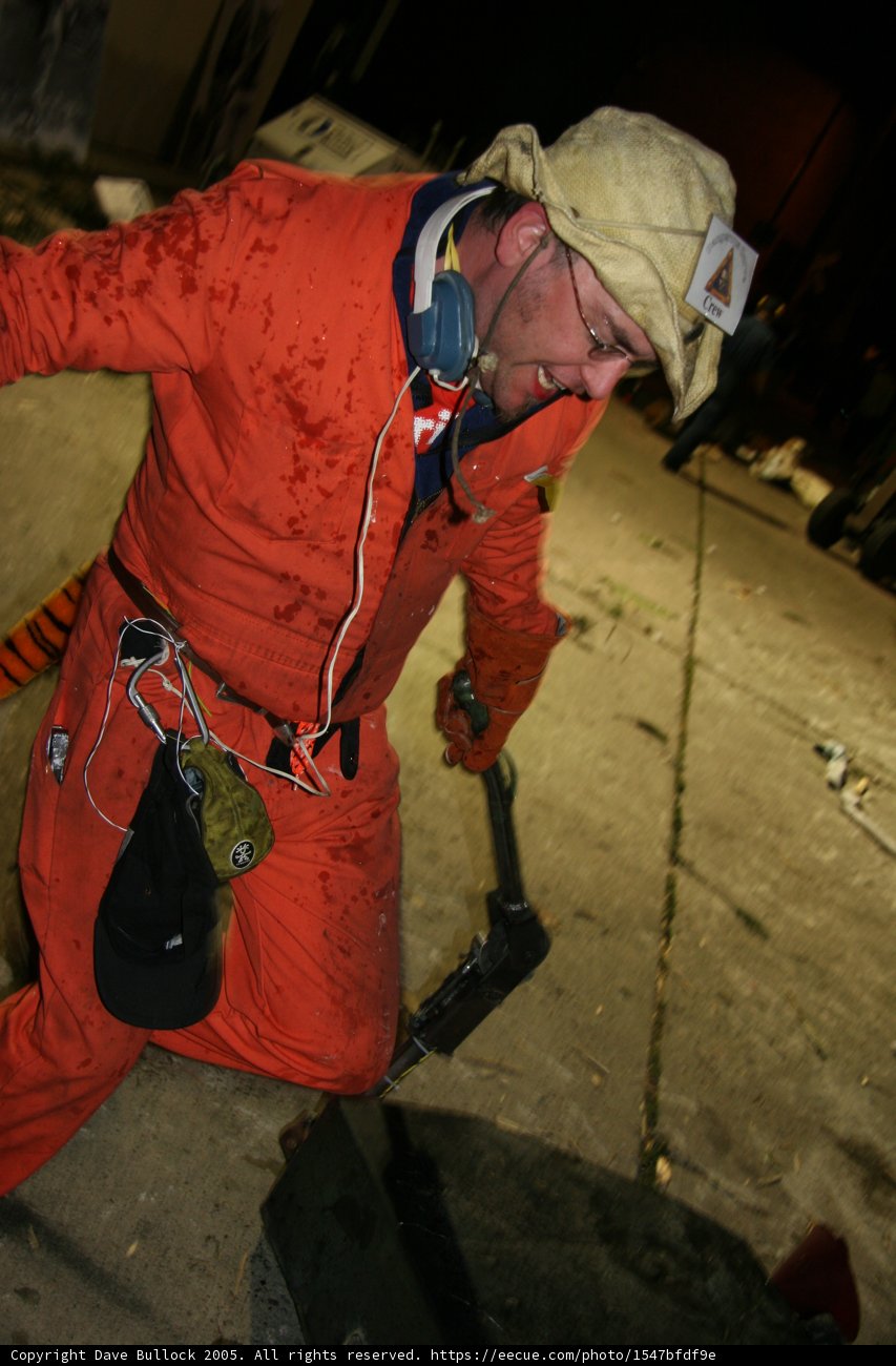 The Hardworking Man in Orange