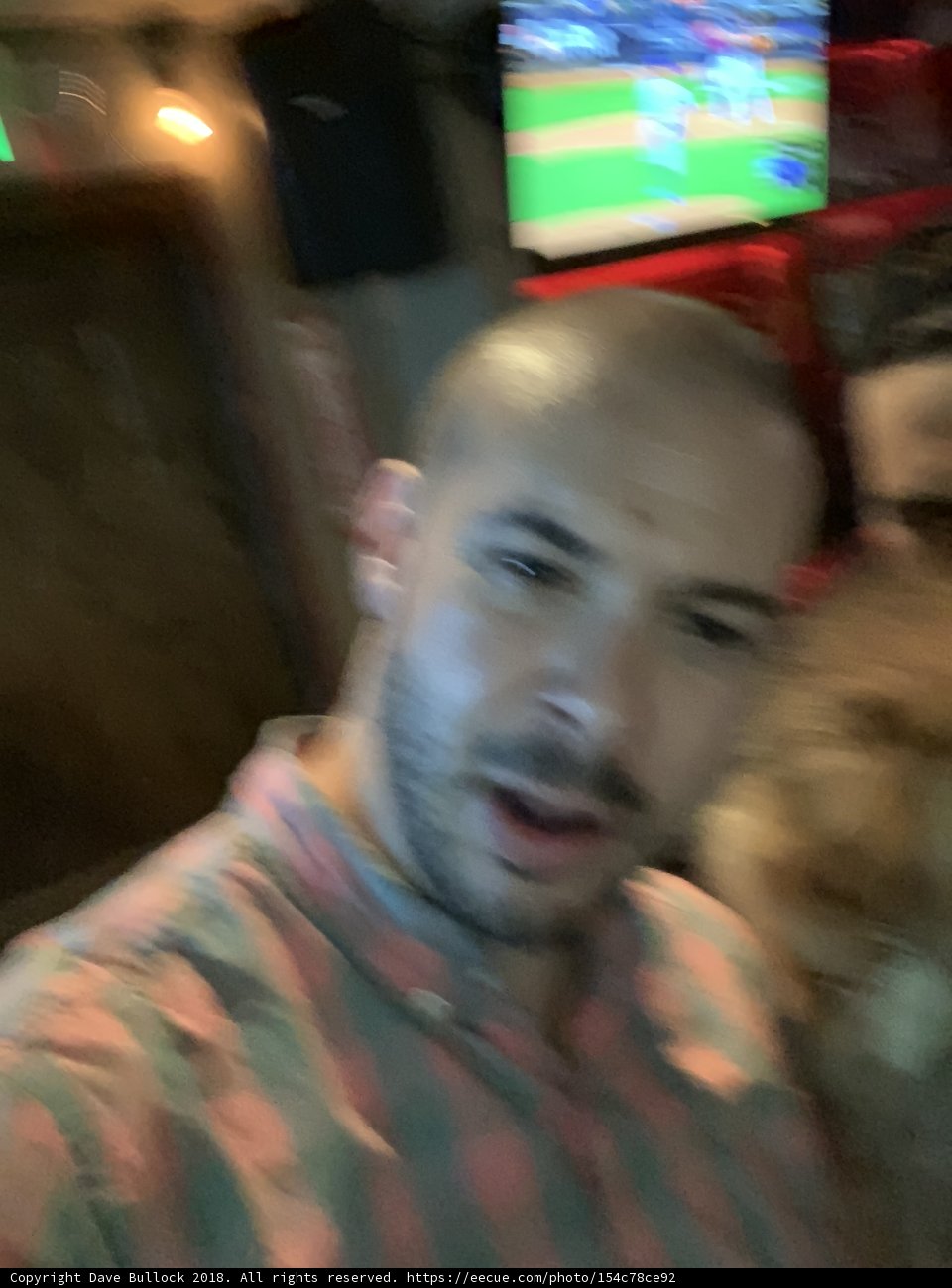 Blurry Portrait of Dave B in Bar