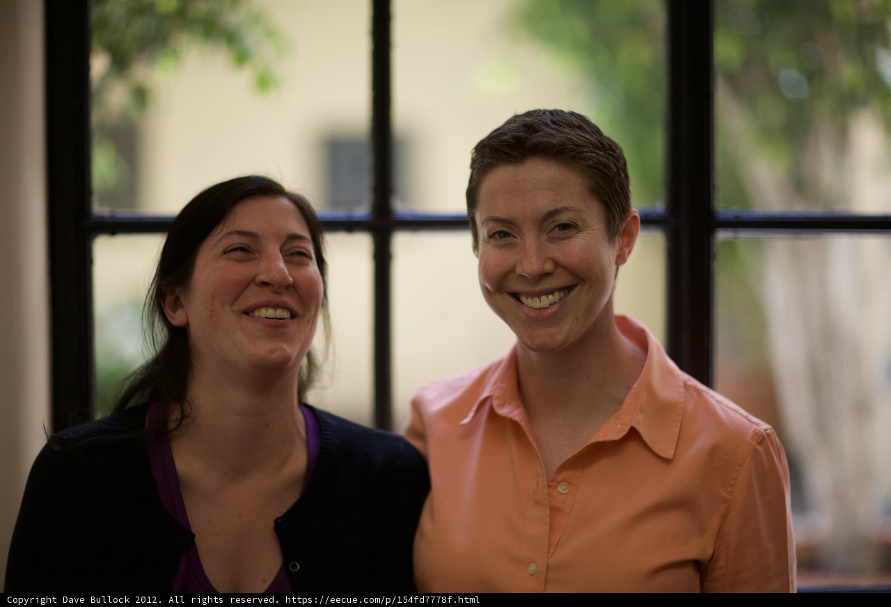 Smiling Women by the Window