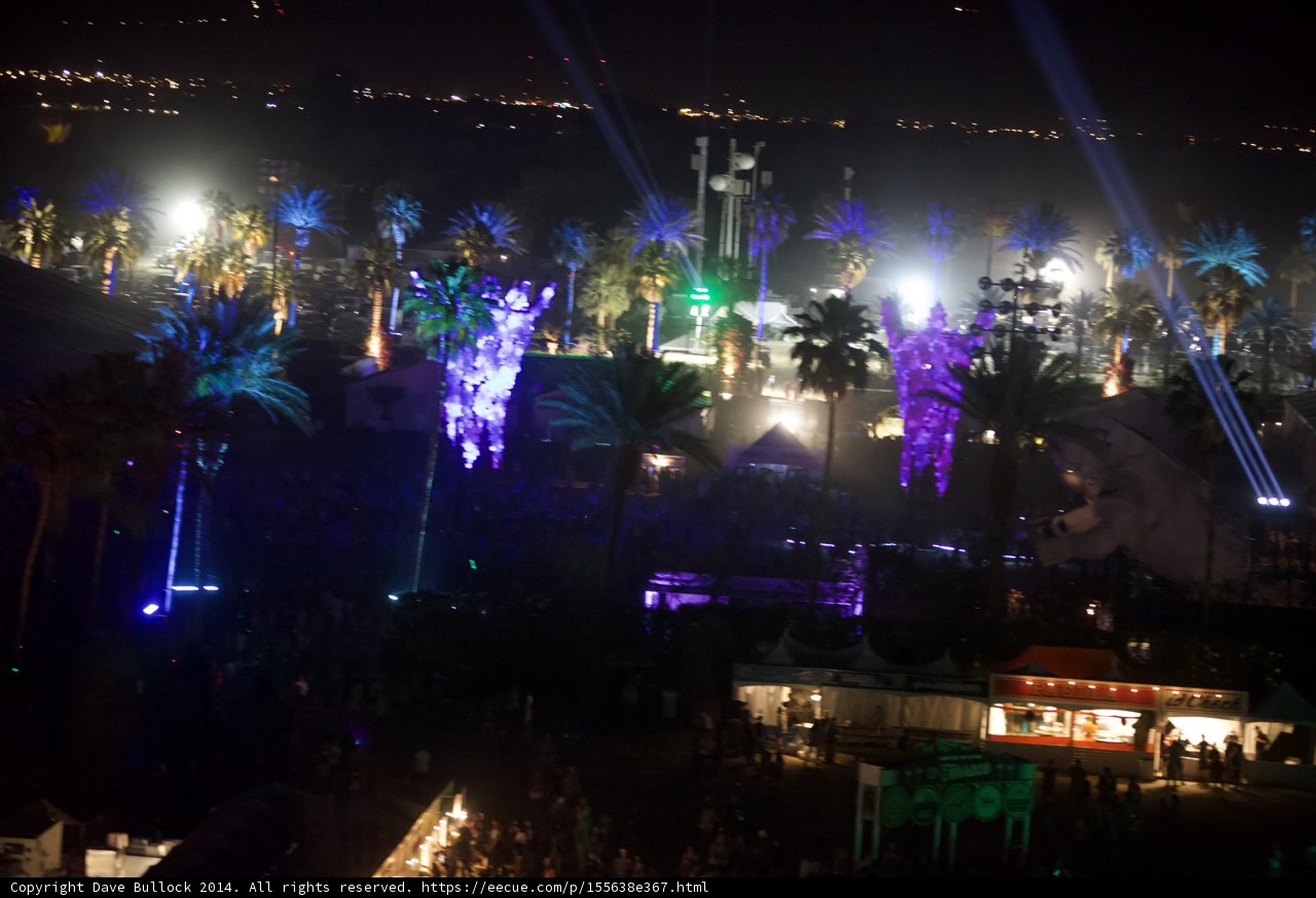 Electric Night: A Colorful Coachella Crowd