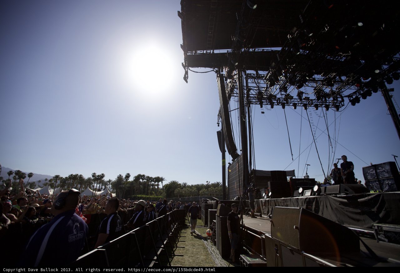 Coachella Crowd Bathed in Sunlight