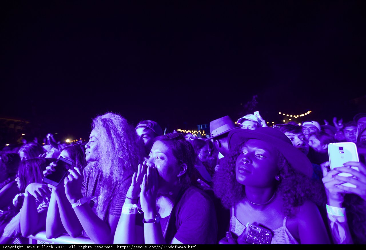 Front Row Fans Praying Hands Hat Phone Purple