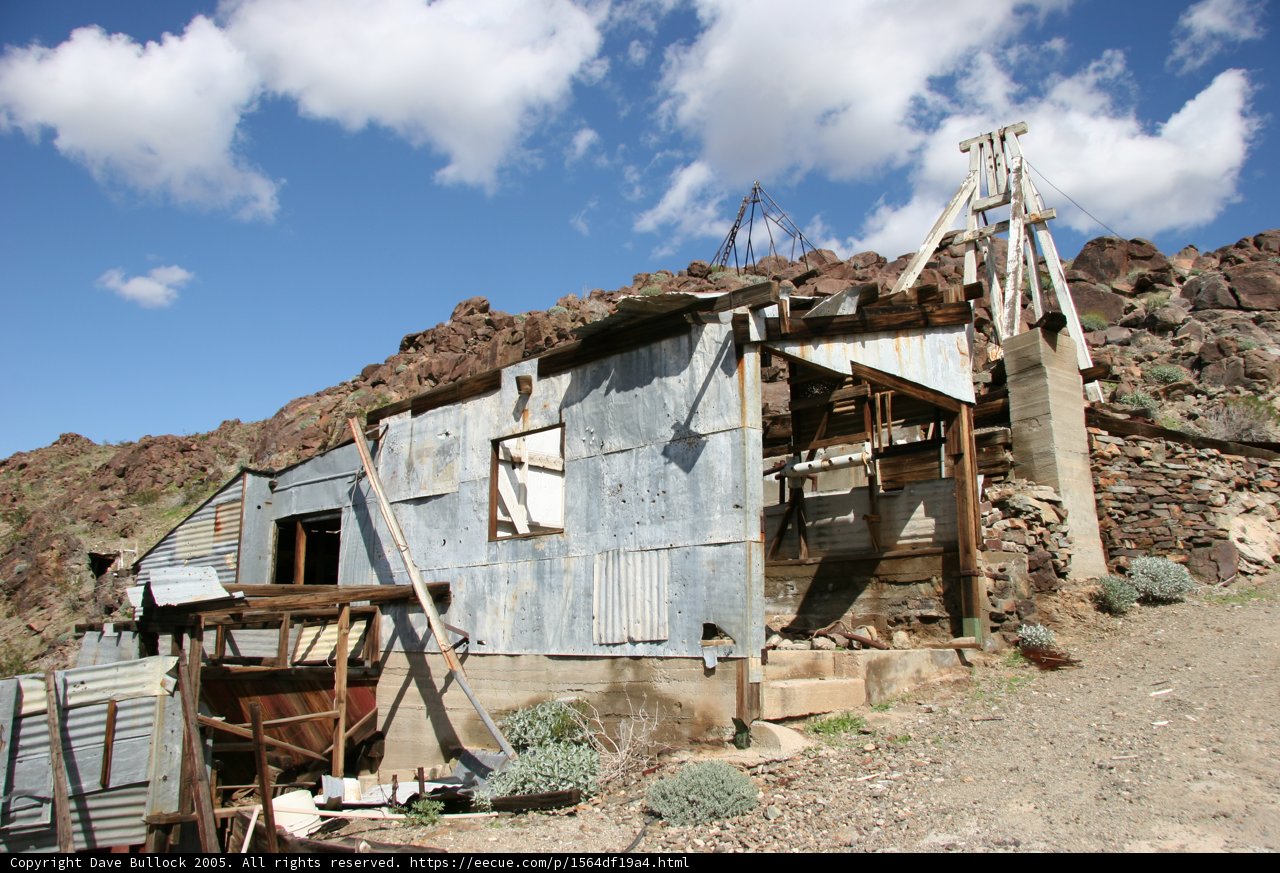 A Lonely Abandoned Hut in the Vast Desert