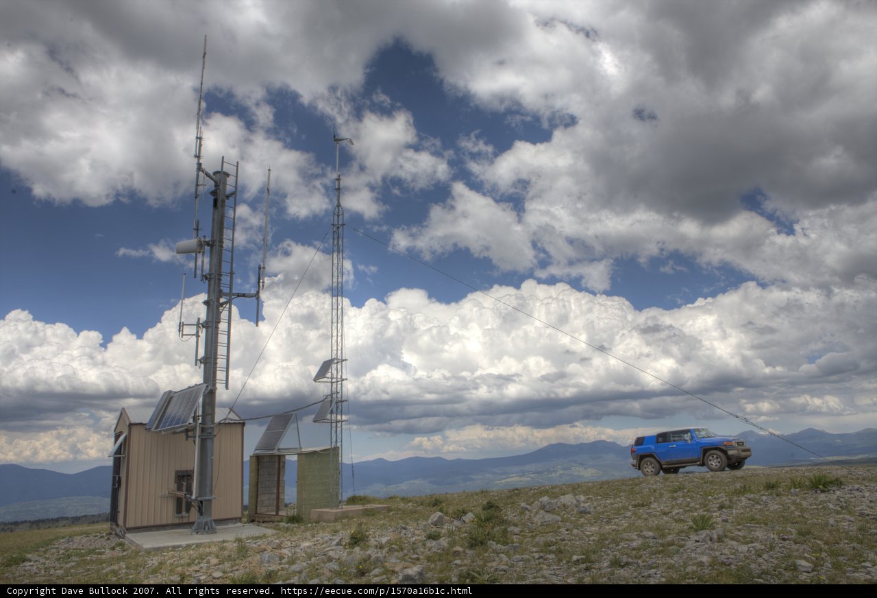FJ Cruiser and Repeater atop Elk Mountain