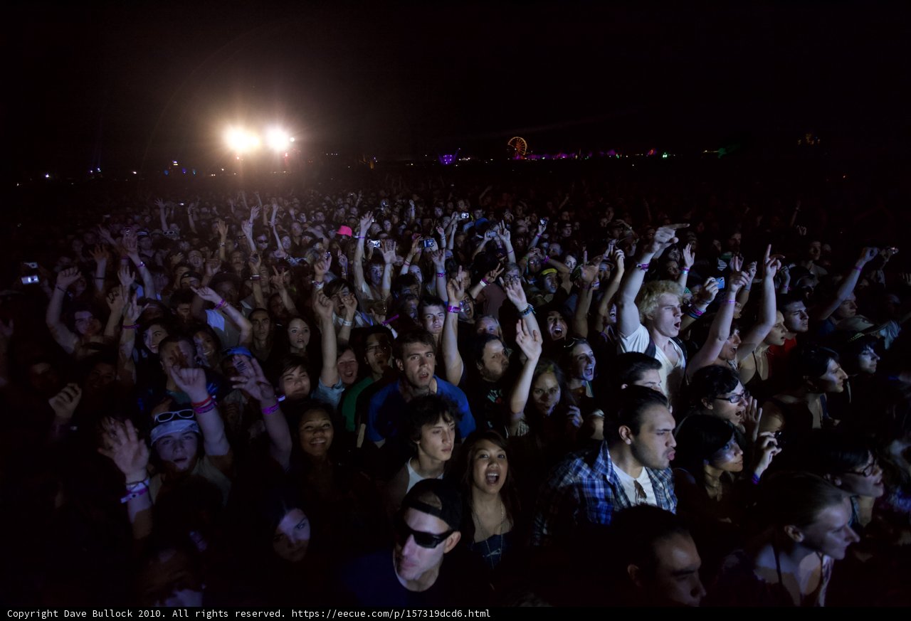 Electrifying Crowd at 2010 Cochella Concert