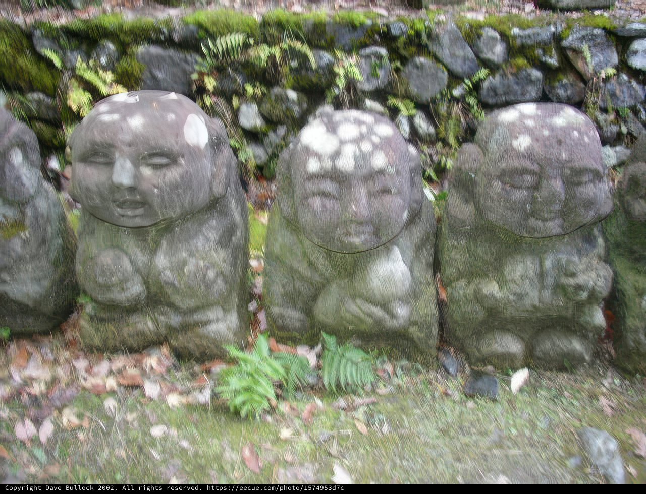 Faces in Stone: A Row of Statues