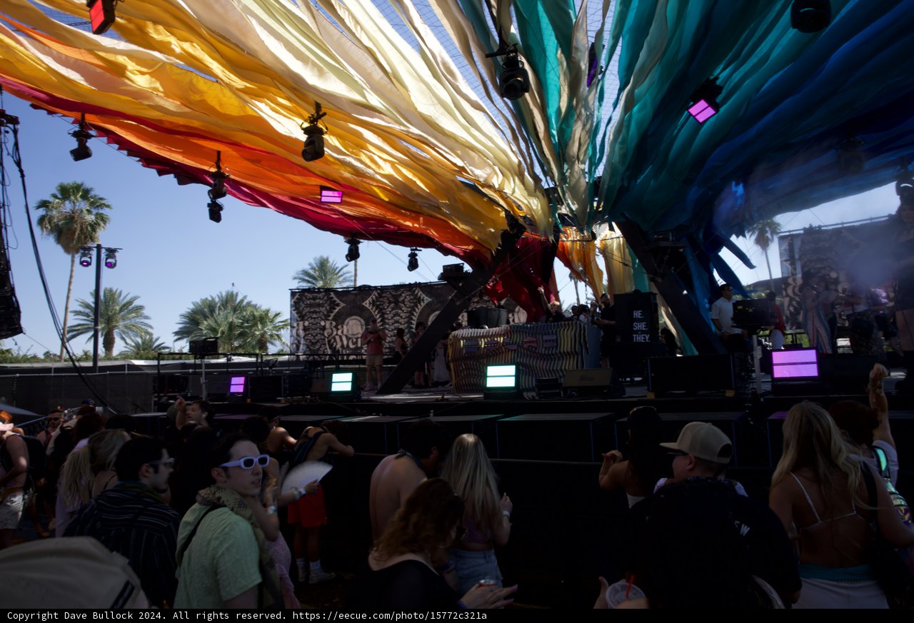 Radiant Vibes: A Colorful Moment at Coachella 2024