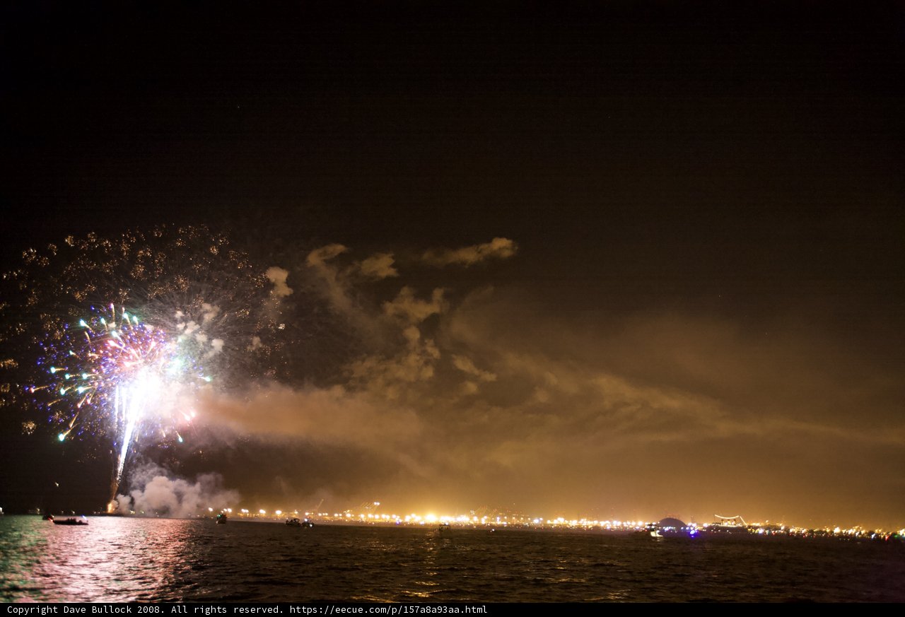 Bursting Bright over Boats