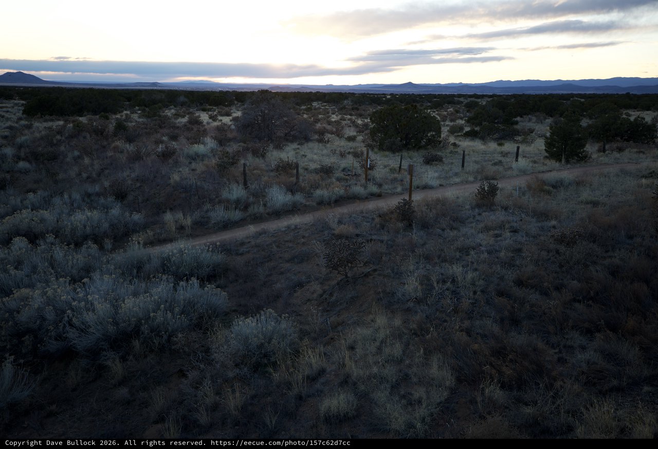 Desert Twilight Along a Remote New Mexico Trail