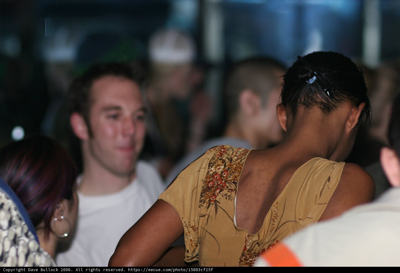 Urban Nightlife Wedding Crowd