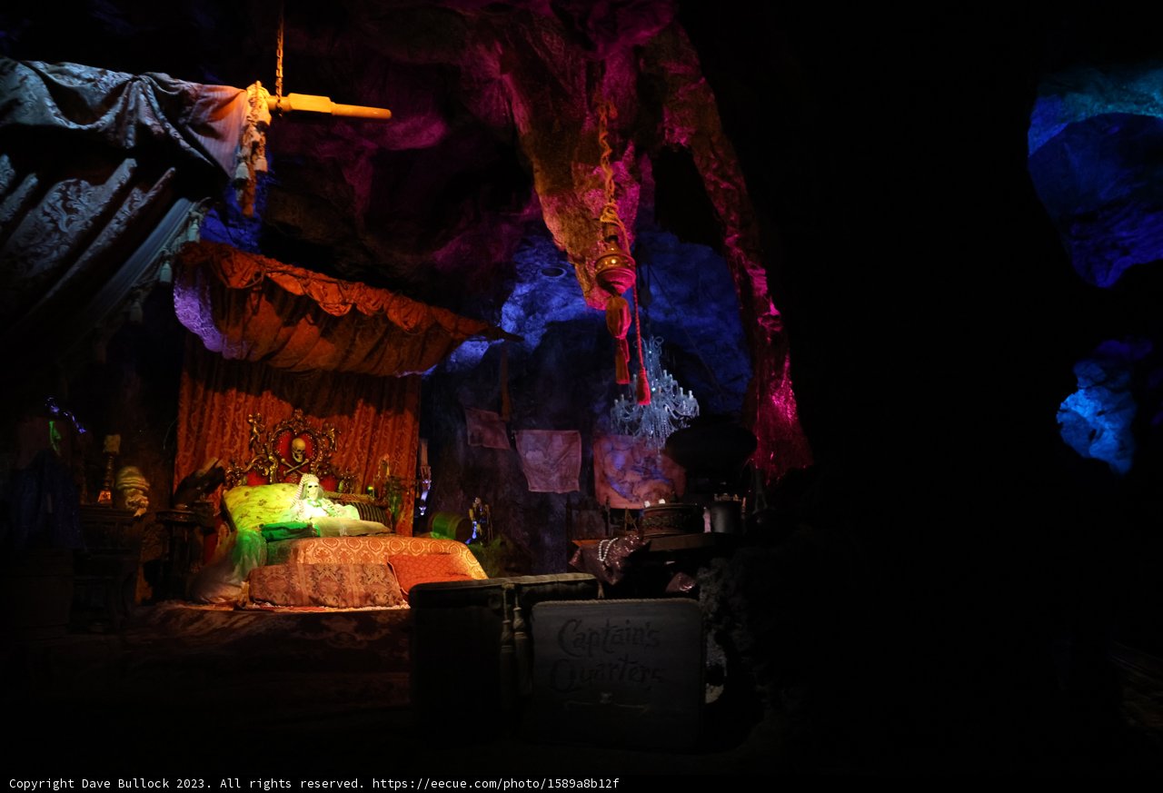 Sacred Bed in a Colorful Cave