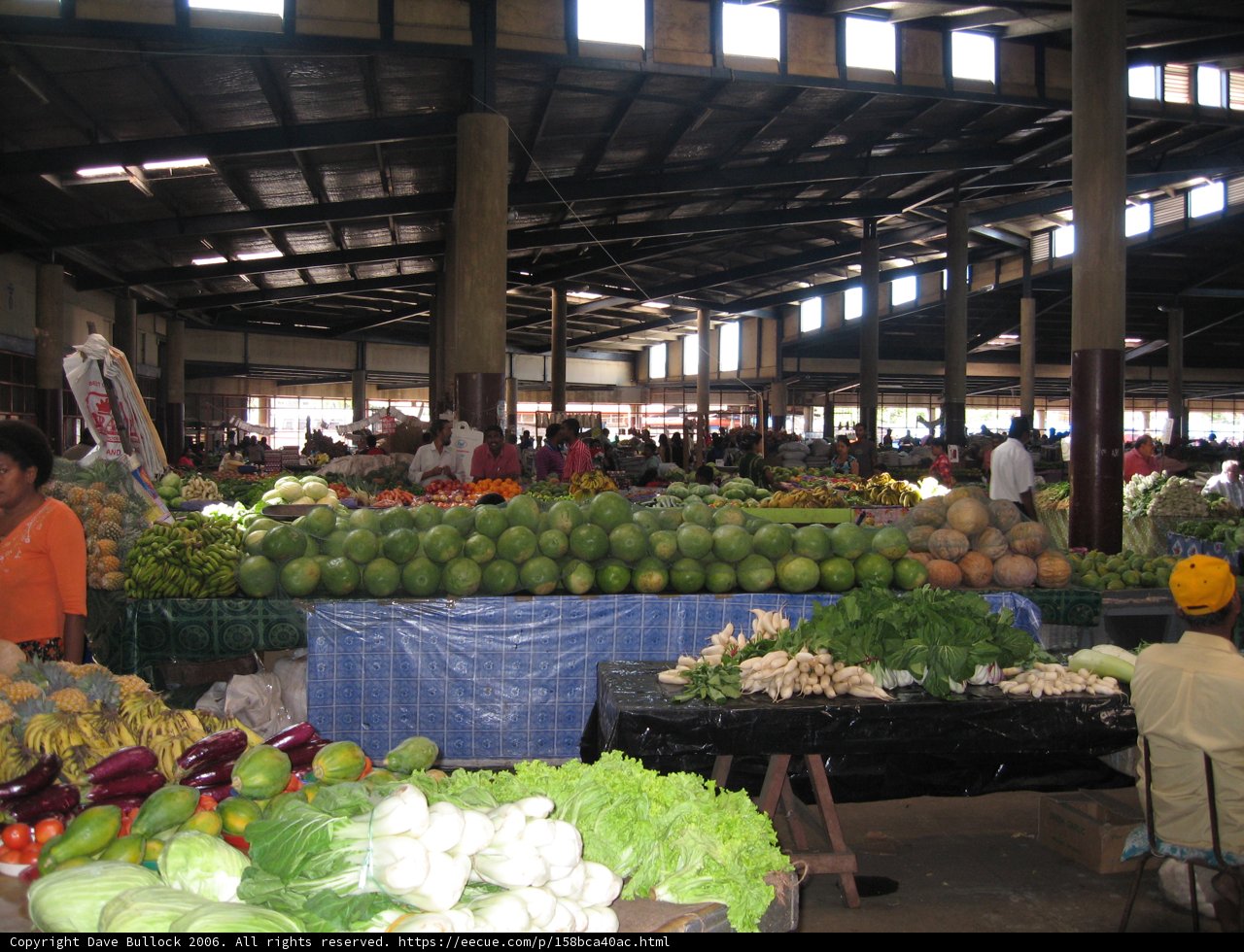 Bustling Open-Air Market