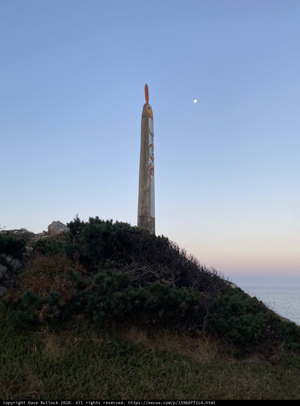 Monumental View under the Moonlight