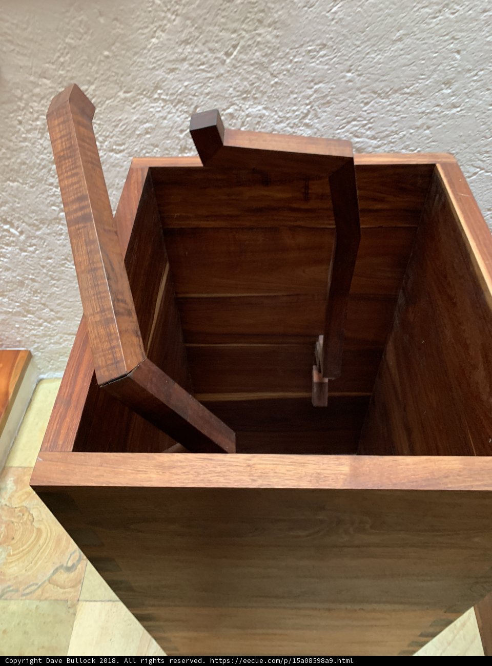 Wooden Box with Handle