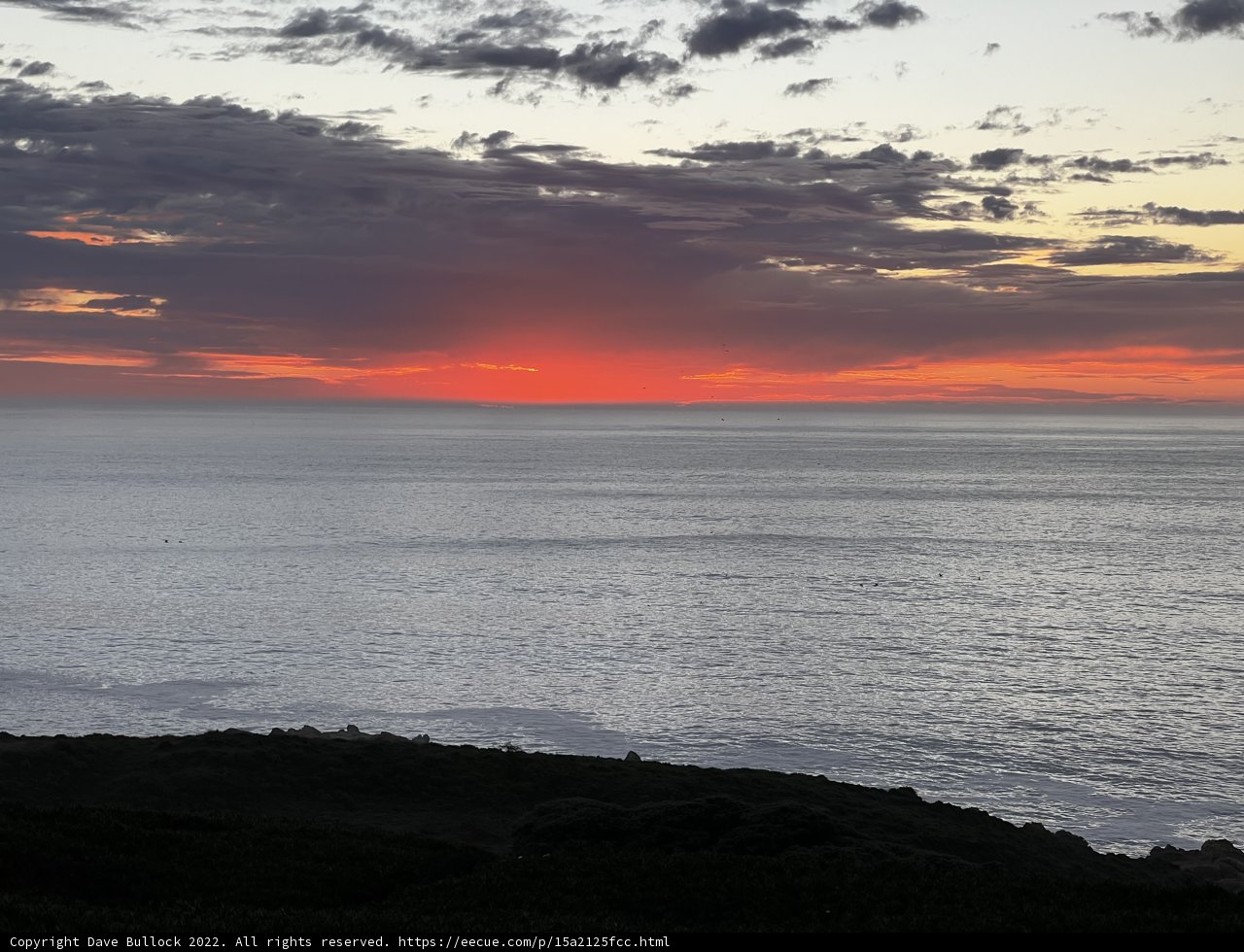 Sunset over the Pacific