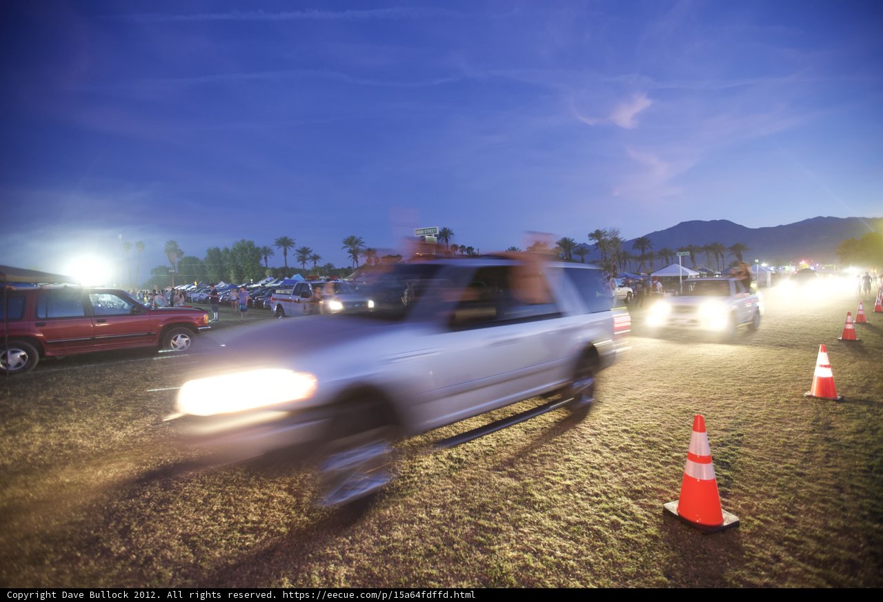 Driving Through Coachella's Fields