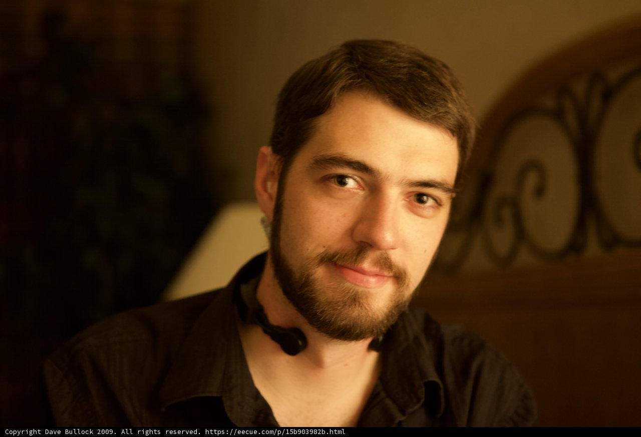 Bearded Man in Black Shirt at DEFCON 17