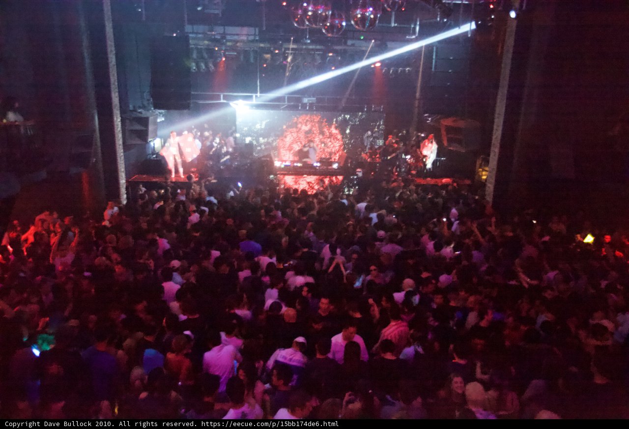 Illuminate the Night: A Vibrant Crowd at Sierra Madre's Nightclub