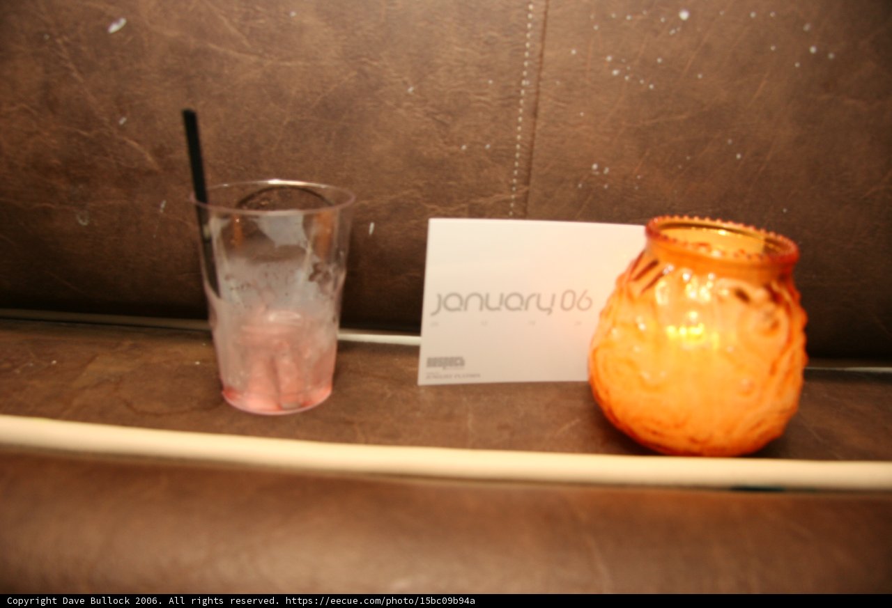 Relaxing with a Glass of Water and a Candle