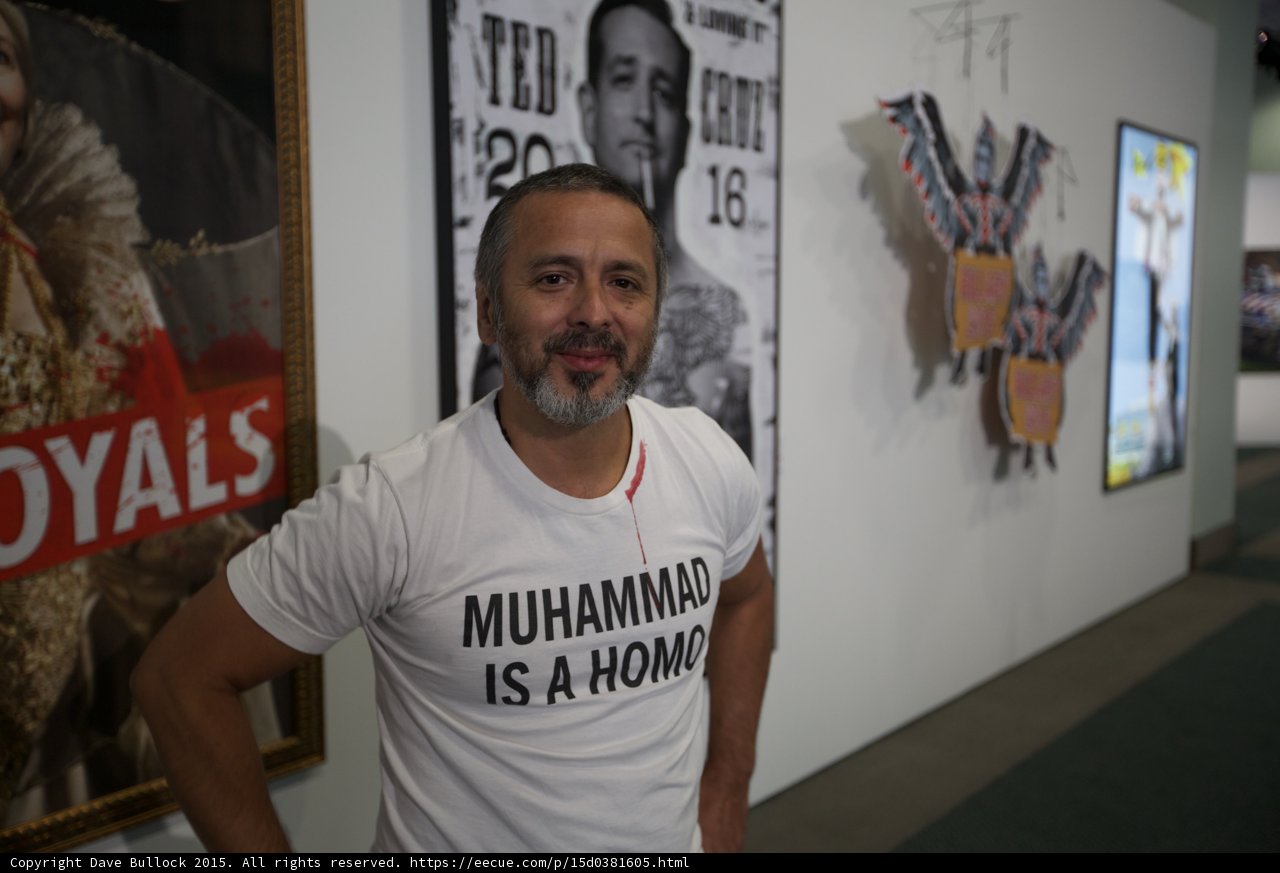 Ted Cruz: Standing in Front of Political Art