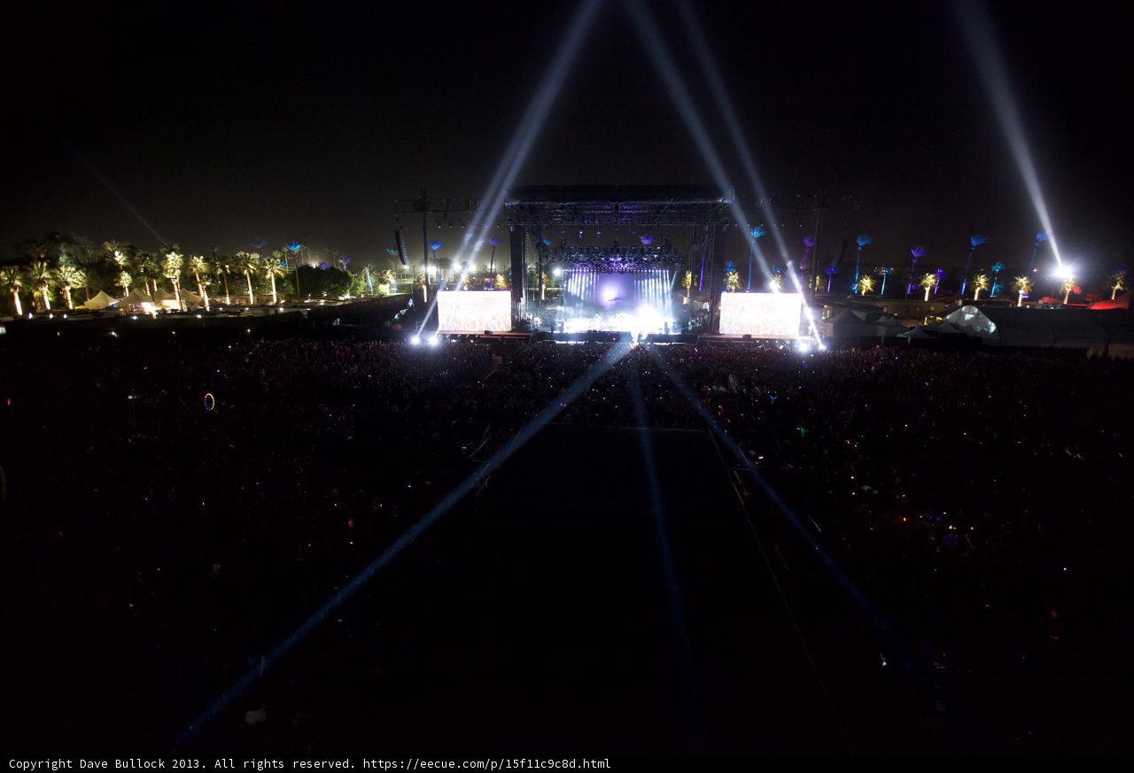 Lights and Lively Crowds at Coachella
