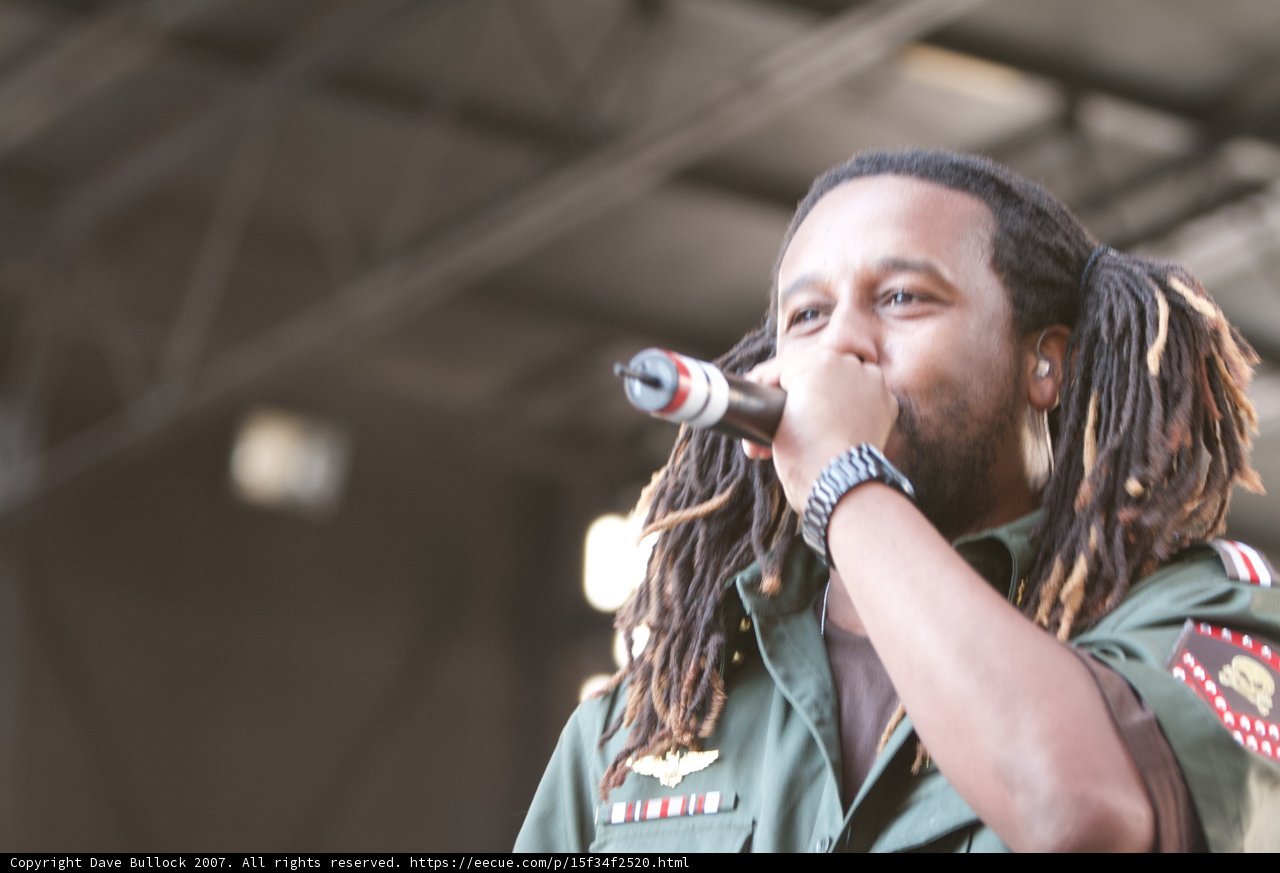 Solo Performance by a Dreadlocked Military Entertainer