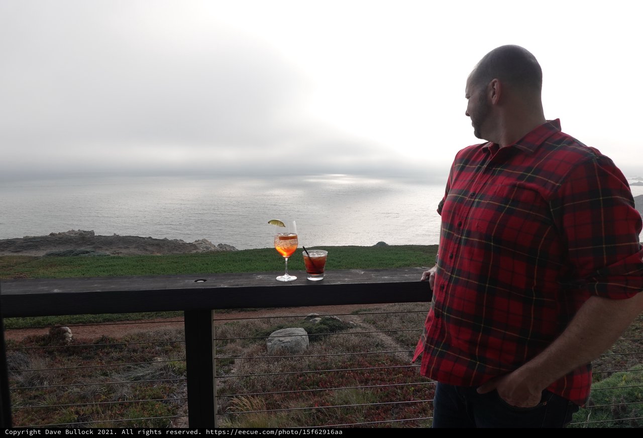 Evening Drinks with Coastal Ocean View