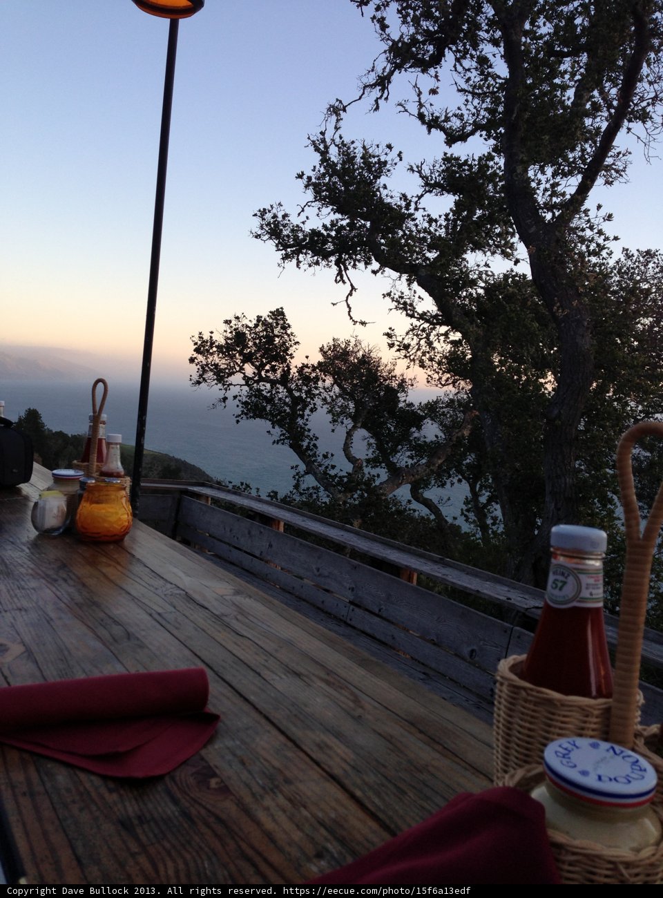 Al Fresco Dining in Big Sur