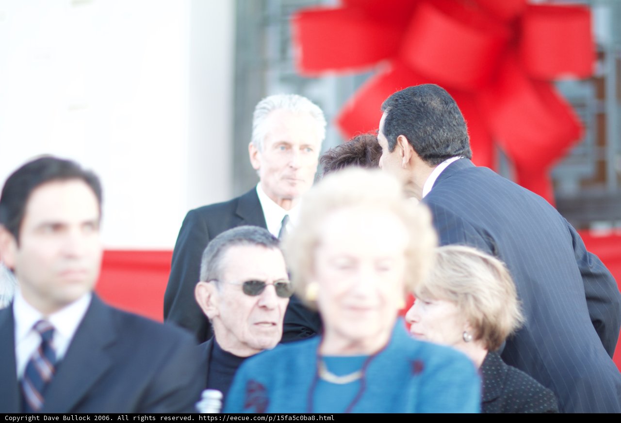 Leonard Nimoy and the Red Ribbon Premiere