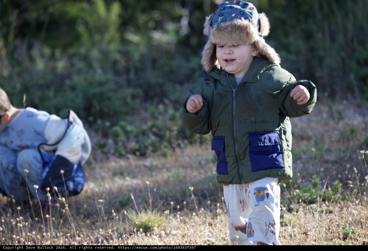 Toddler Adventure at Mount Diablo in Winter Gear