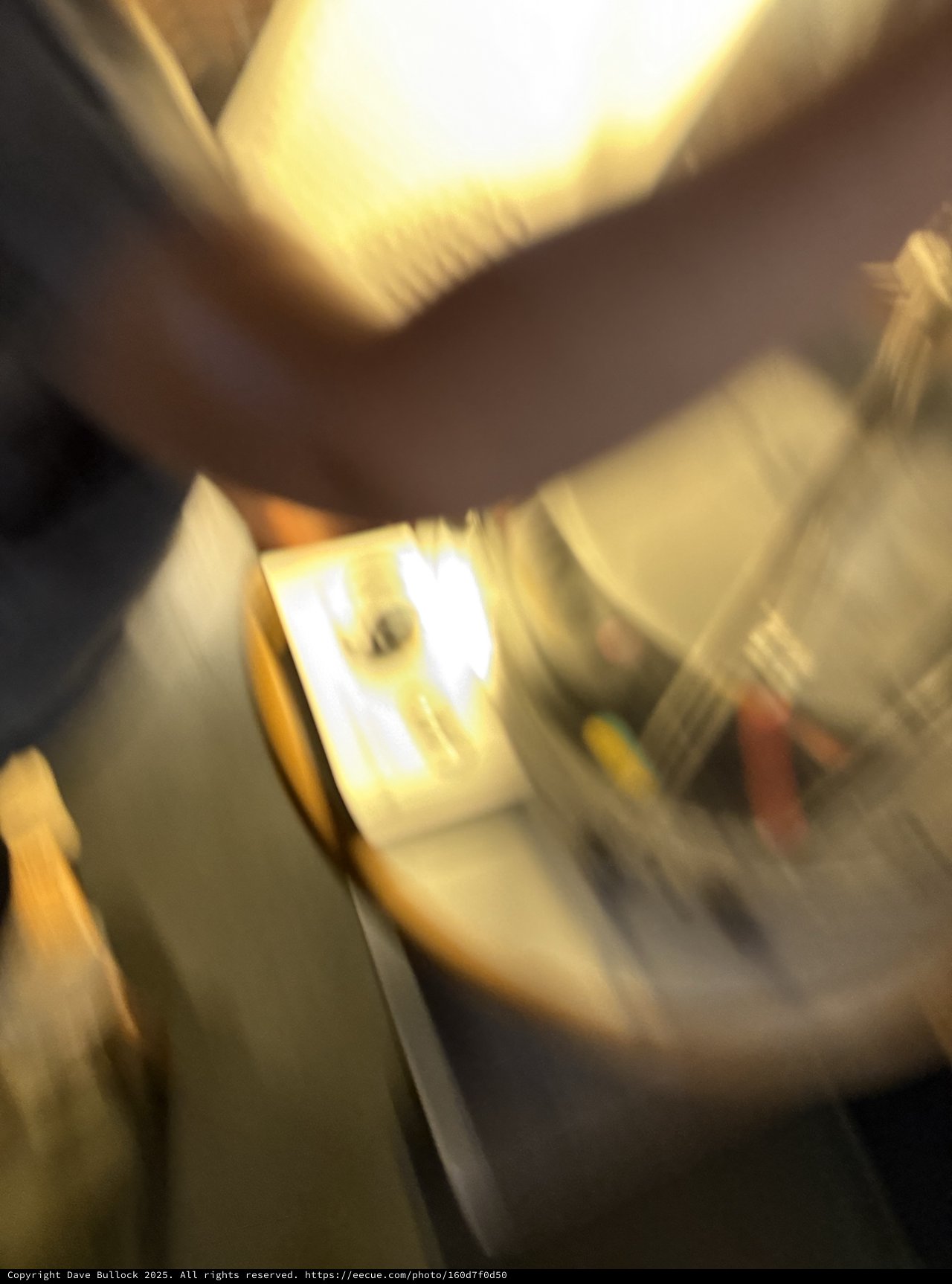 Motion-Blurred Interior Scene with Warm Golden Lighting