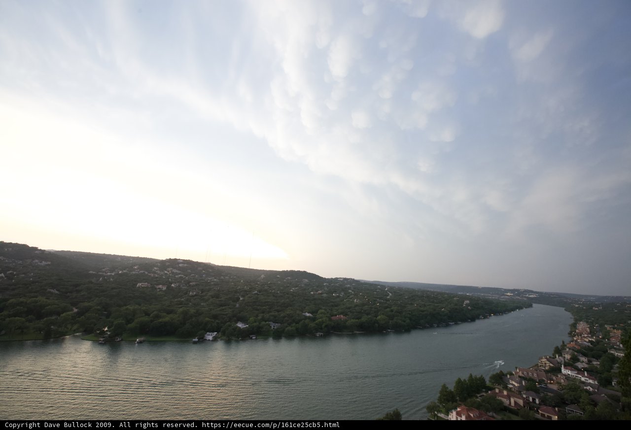 Aerial View of Lake Austin and its Surrounding Scenery