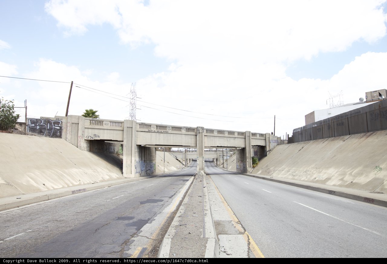 Overpass over a busy road