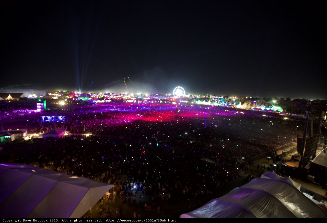 Colorful Lights at a Festival Bring the Night Alive