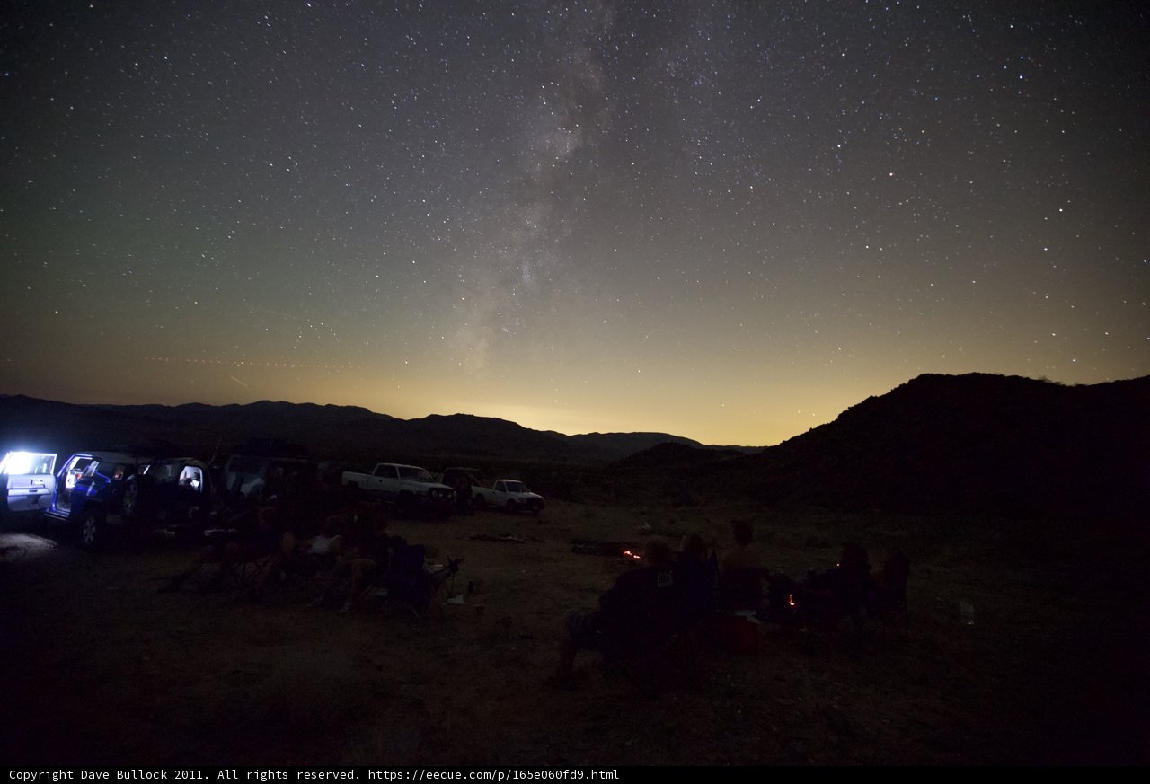 Stargazing around the campfire