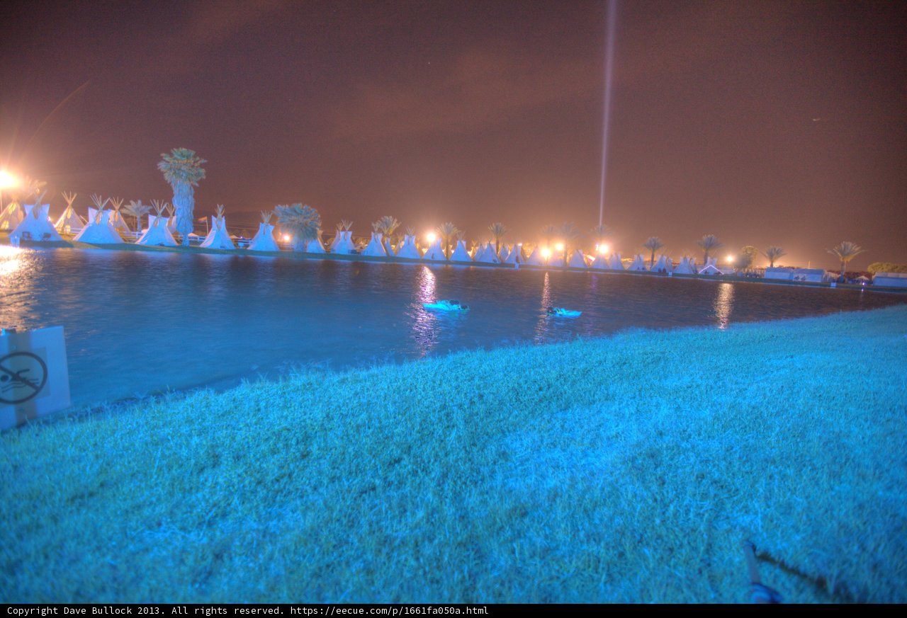 Summer Night at the Lakeside Resort