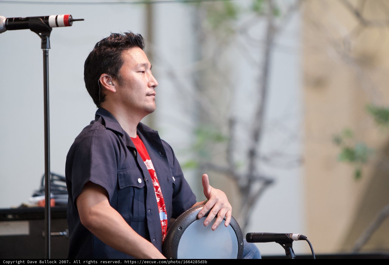 Solo Performance by a Black-Shirted Entertainer